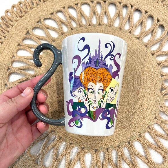 Disney Parks Hocus Pocus 16 oz Ceramic Coffee Mug with Sanderson Sisters Binx - Picture 3 of 5